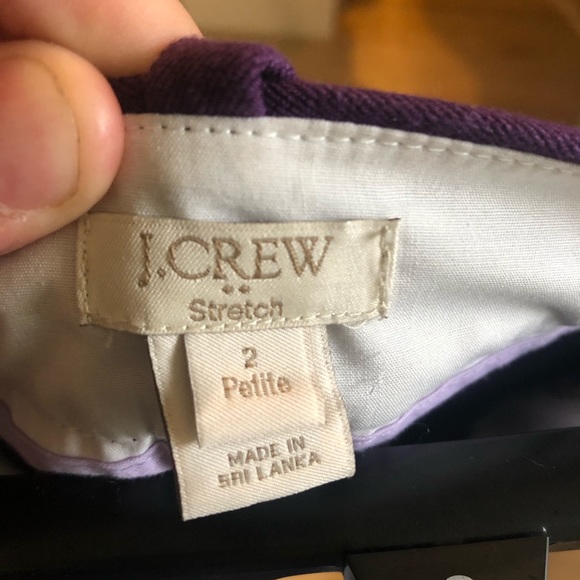 JCrew deep purple stretch work pants - Picture 3 of 3
